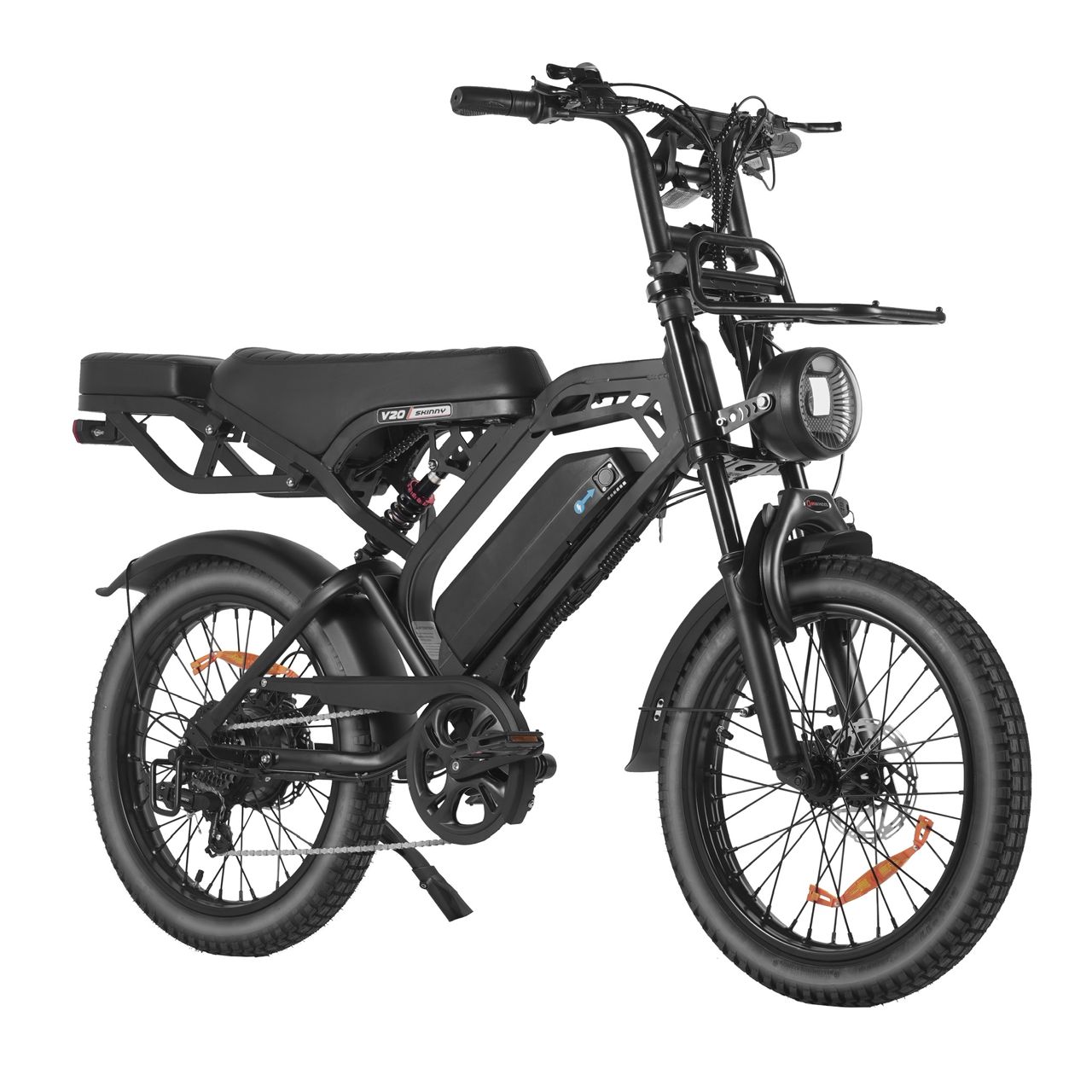 V20 Pro - Skinny Bike - Zwart - fatbikeskopen.nl
